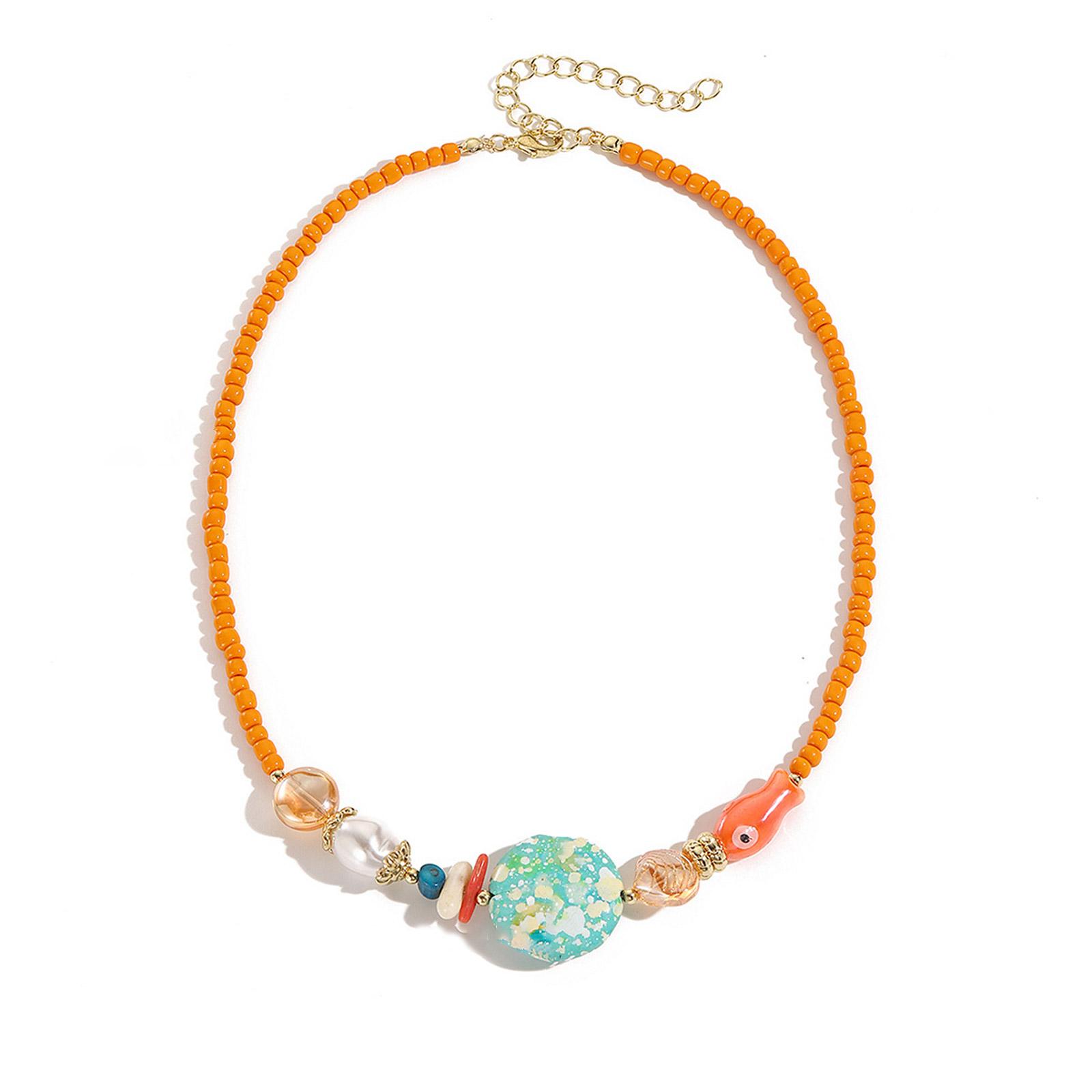 Богемное Красочное Ожерелье для Женщин Девочек Регулируемая Цепочка на Шею из Бусин Уникальный Модный Аксессуар Ювелирное Изделие Подарок T1
Богемное Красочное Ожерелье для Женщин Девочек Регулируемая Цепочка на Шею из Бусин Уникальный Модный Аксессуар Ювелирное Изделие Подарок T1