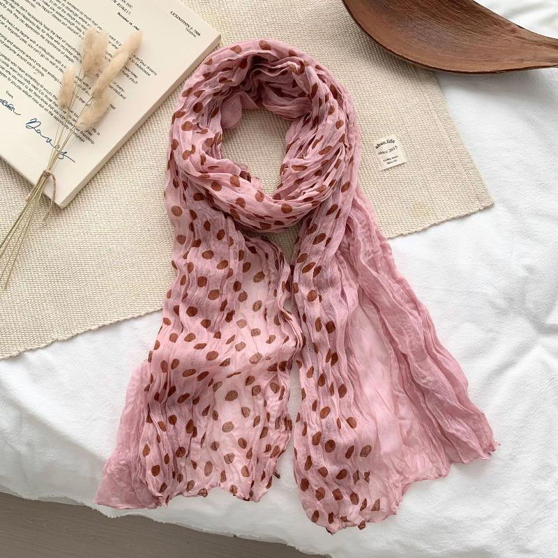 Women Cotton Linen Scarf Wrinkle Twisted Scarf Female Headscarf Korean Versatile Trend Pleated Shawl Scarf as the picture
Women Cotton Linen Scarf Wrinkle Twisted Scarf Female Headscarf Korean Versatile Trend Pleated Shawl Scarf as the picture