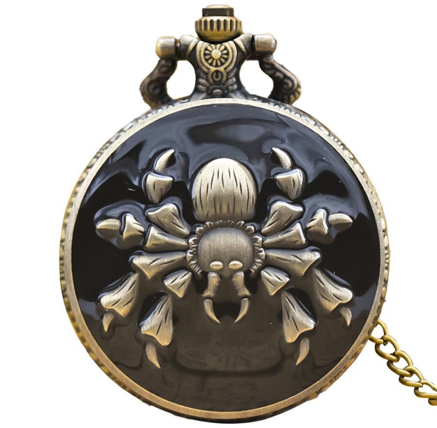 Steampunk Vintage Bronze Animal Spider Quartz Pocket Watch Necklace Pendant Clock Chain Men Women Chain Gift бронзовий
Steampunk Vintage Bronze Animal Spider Quartz Pocket Watch Necklace Pendant Clock Chain Men Women Chain Gift бронзовий