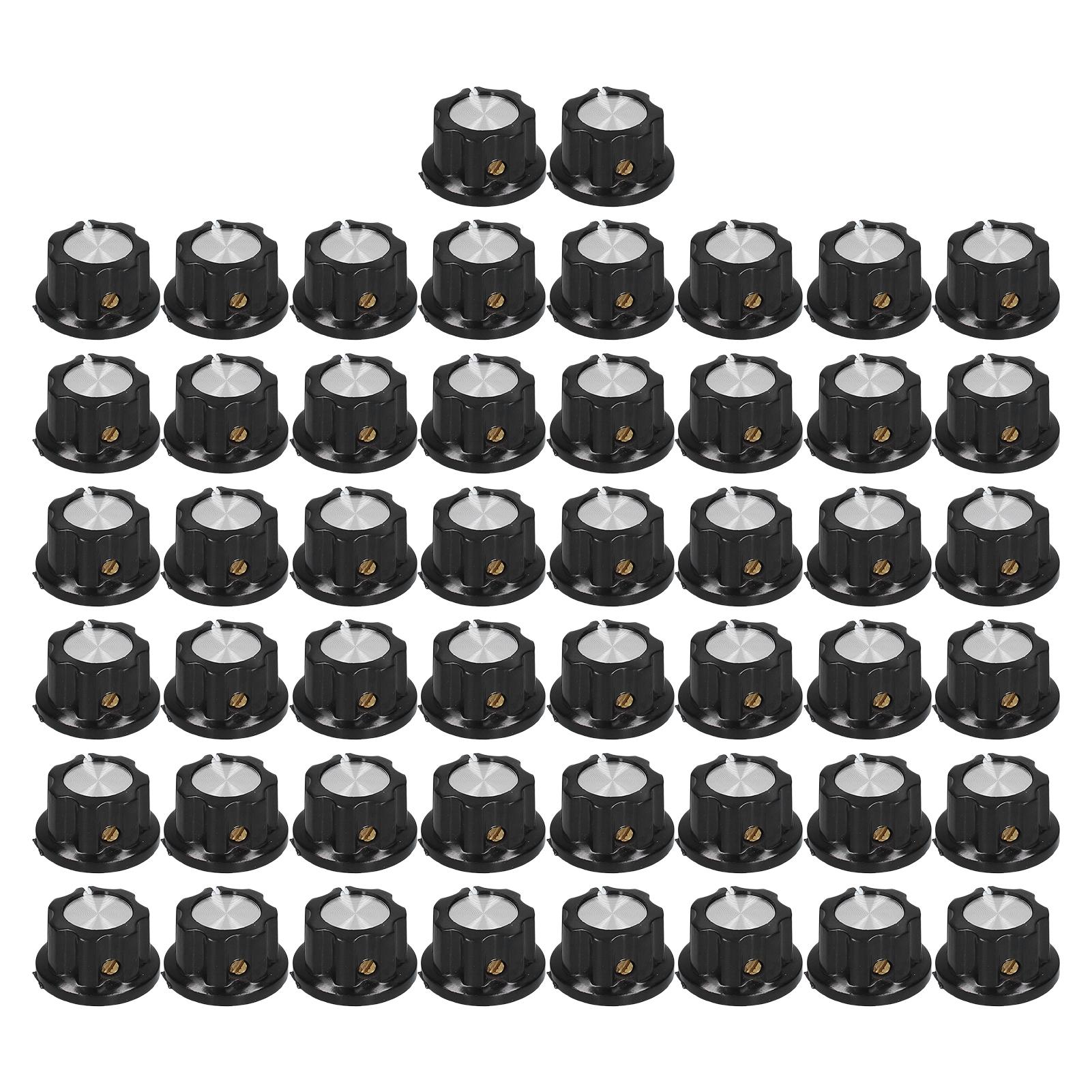 50Pcs Potentiometer Knob Engineering Plastic Brass Core Control Knobs Replacement 20mm BEMA02
50Pcs Potentiometer Knob Engineering Plastic Brass Core Control Knobs Replacement 20mm BEMA02