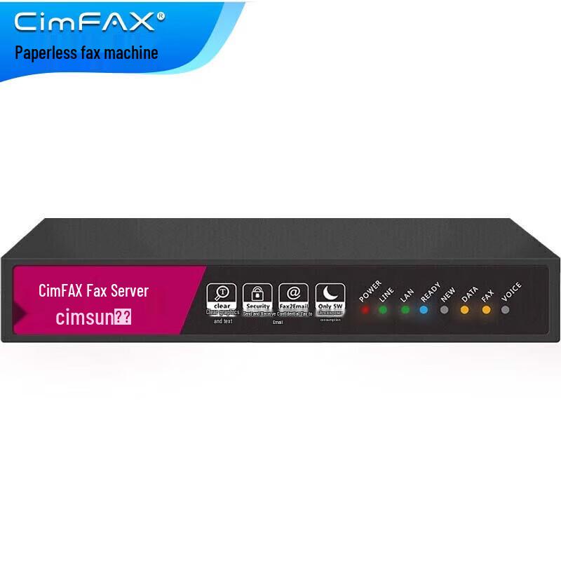CimFAX CF-C2140 Paperless Fax Server CN plug (adapter included)
CimFAX CF-C2140 Paperless Fax Server CN plug (adapter included)