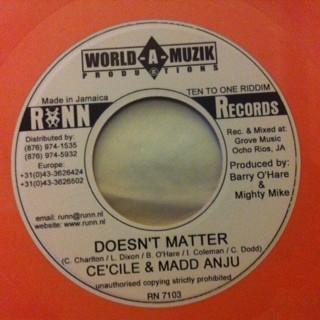 7inch Record CE CILE & MADD ANJU / UMAN - Doesen t Matter / Distributeur De C RN7103 Runn Records 2001 Jamaica Reggae, Ska & Dub Used
7inch Record CE CILE & MADD ANJU / UMAN - Doesen t Matter / Distributeur De C RN7103 Runn Records 2001 Jamaica Reggae, Ska & Dub Used