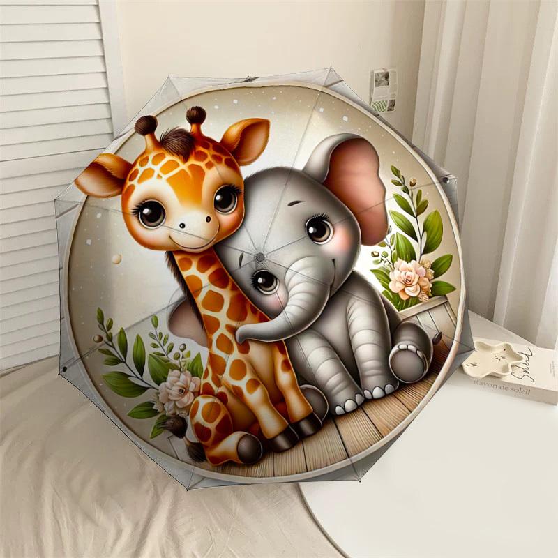 1PC Giraffe Elephant Umbrella-8-Rib Reinforced Portable Folding Travel Suitable for All Seasons Outdoor Daily Use-Z0462
1PC Giraffe Elephant Umbrella-8-Rib Reinforced Portable Folding Travel Suitable for All Seasons Outdoor Daily Use-Z0462