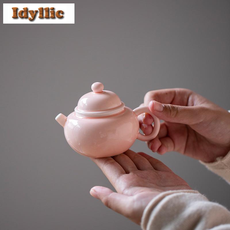 115ml Pink Jade Porcelain Teapot Boutique Tea Infuser Pot Tea Maker Kettle With Filter Chinese Tea Teaset Supplies Decoration
115ml Pink Jade Porcelain Teapot Boutique Tea Infuser Pot Tea Maker Kettle With Filter Chinese Tea Teaset Supplies Decoration