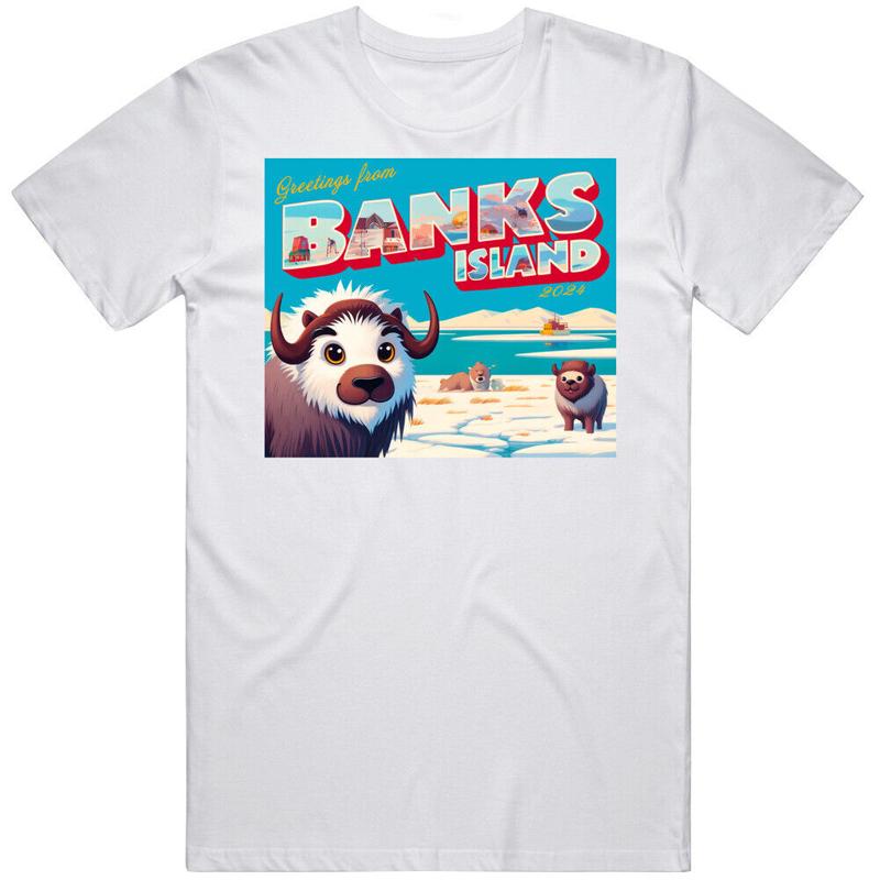Greetings From Banks Island 2024 Funny Parody Postcard T Shirt 5XL різнокольоровий
Greetings From Banks Island 2024 Funny Parody Postcard T Shirt 5XL різнокольоровий