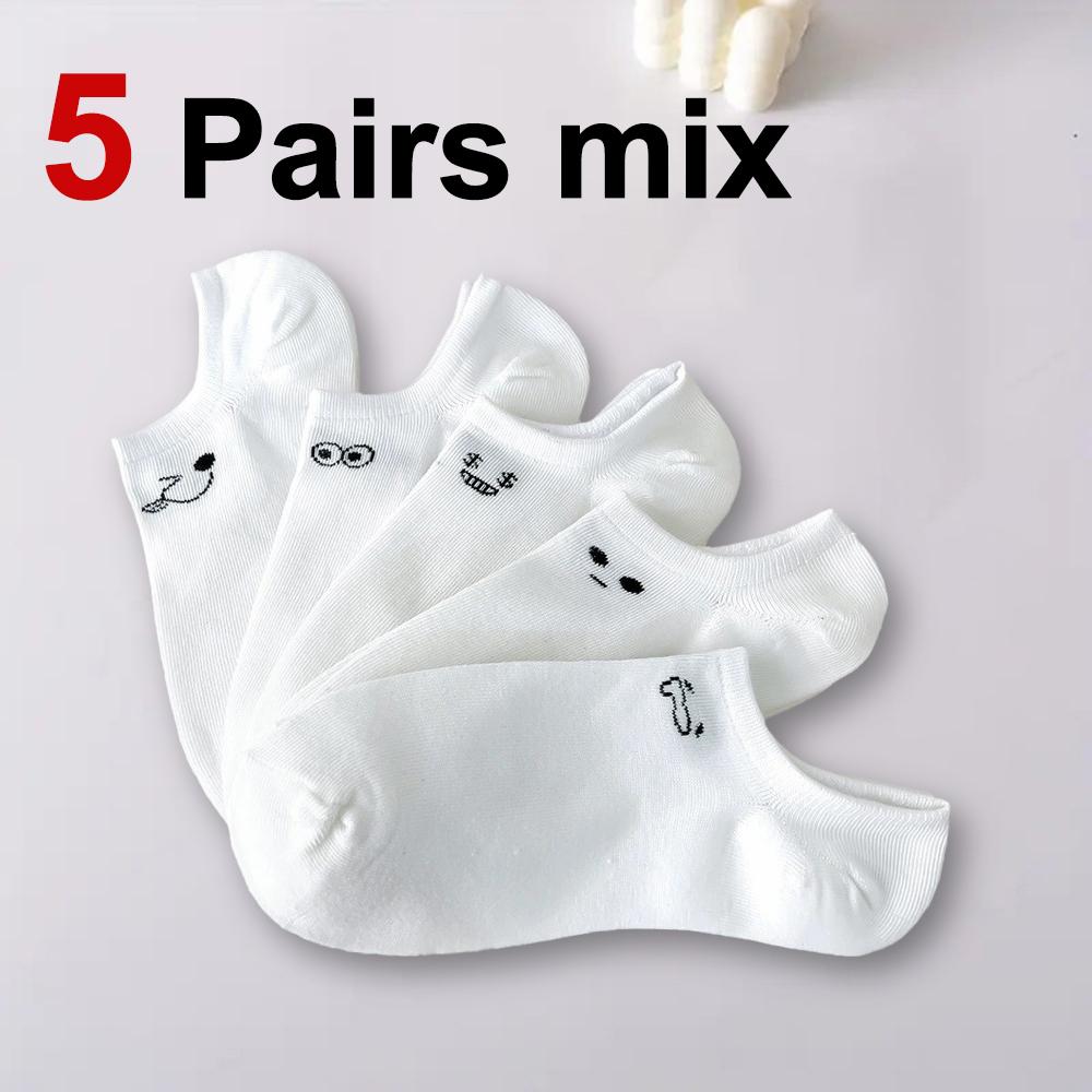 5/10/20 пар симпатичных женских коротких носков, модные простые весенне-летние впитывающие пот дышащие белые повседневные носки One Size
5/10/20 пар симпатичных женских коротких носков, модные простые весенне-летние впитывающие пот дышащие белые повседневные носки One Size