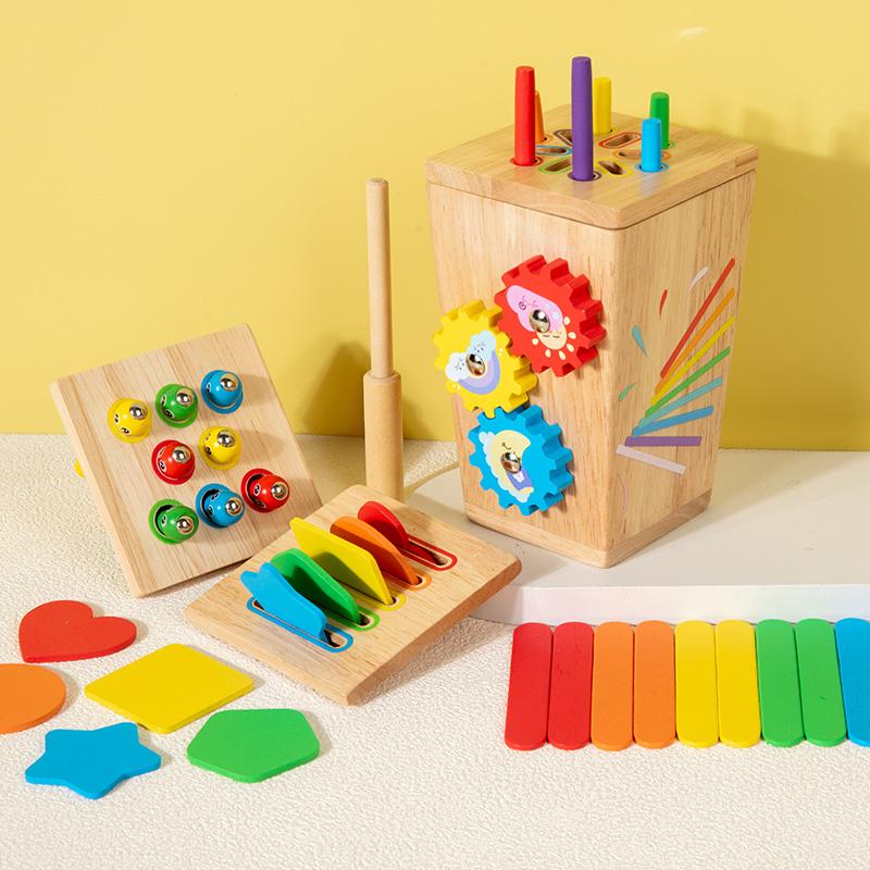 5-in-1 Wooden Multifunctional Color Sorting Box - Early Childhood Color Recognition Fine Motor Skills and Cognitive Education
5-in-1 Wooden Multifunctional Color Sorting Box - Early Childhood Color Recognition Fine Motor Skills and Cognitive Education
