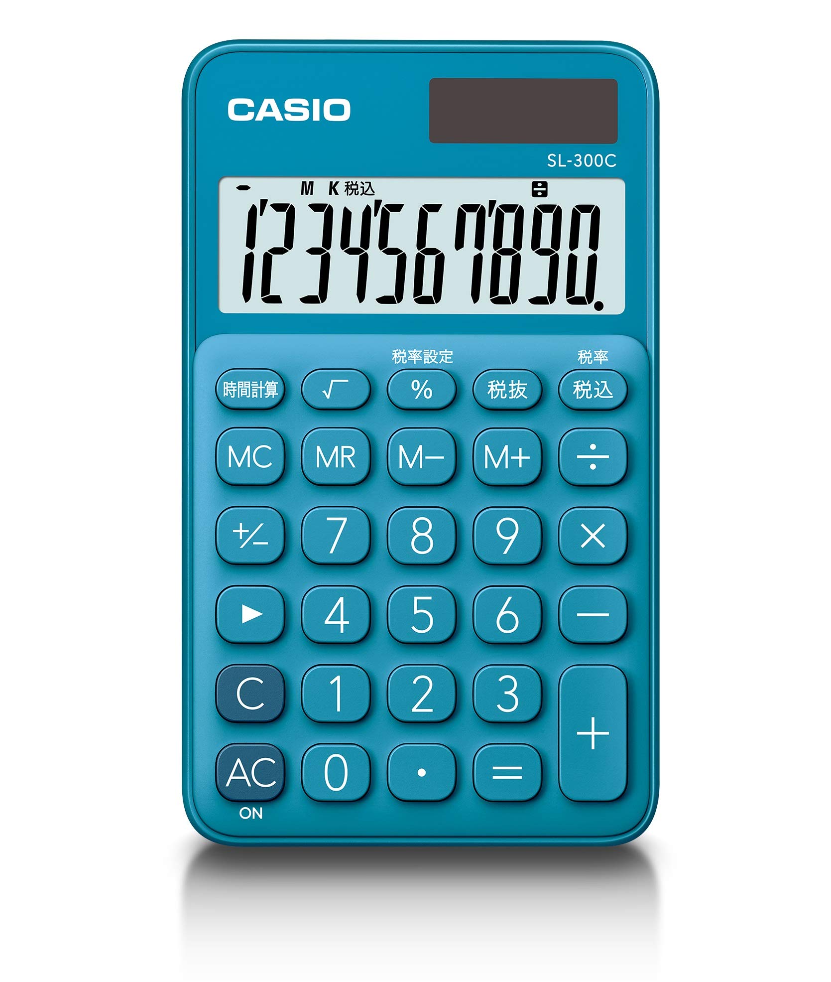 Casio Colorful Calculator Lake Blue 10 Digit Notebook Type SL-300C-BU-N
Casio Colorful Calculator Lake Blue 10 Digit Notebook Type SL-300C-BU-N