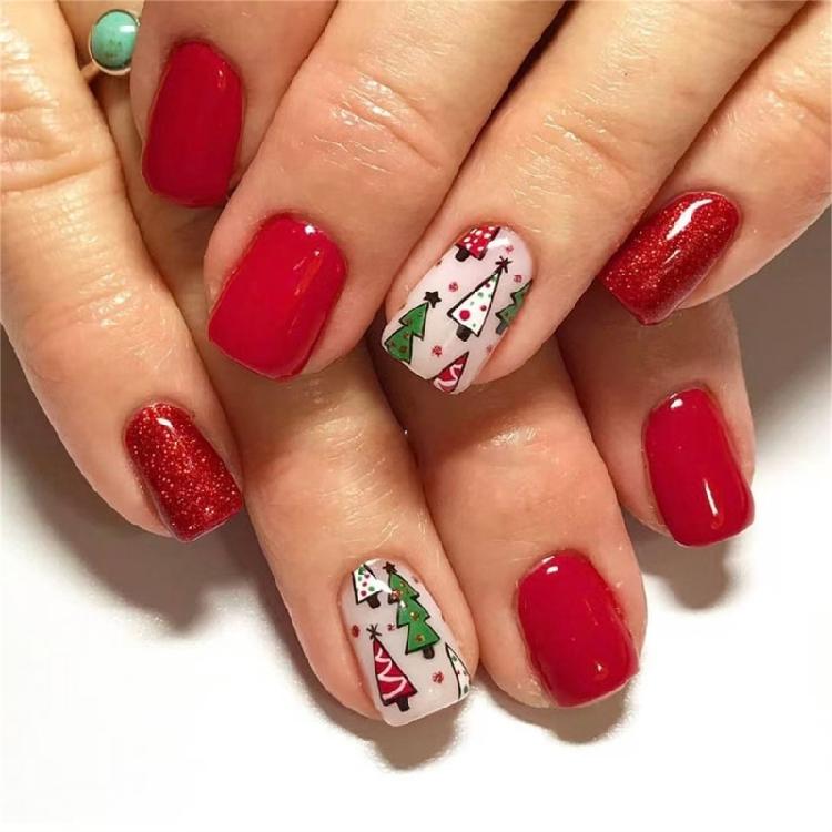 48 Pcs Lovely Cherries False Nails Christmas Full Cover Stick on Nails Short Square Press On Nails Manicures Supplies 1
48 Pcs Lovely Cherries False Nails Christmas Full Cover Stick on Nails Short Square Press On Nails Manicures Supplies 1