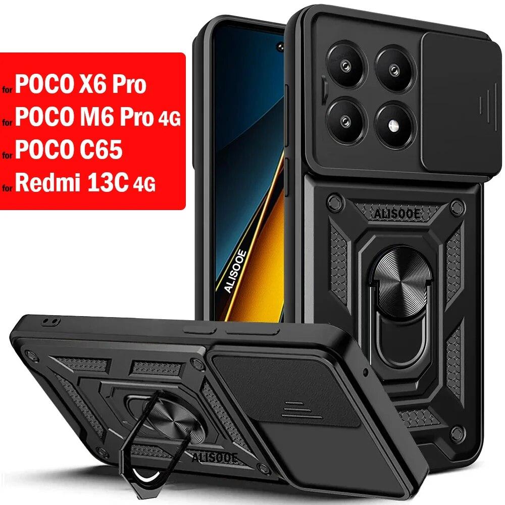 Слайд-чехол для камеры для POCO X6 M6 Pro, чехол с броней и подставкой для Redmi 13C 4G POCO C65 M6 Pro 4G, чехол
Слайд-чехол для камеры для POCO X6 M6 Pro, чехол с броней и подставкой для Redmi 13C 4G POCO C65 M6 Pro 4G, чехол