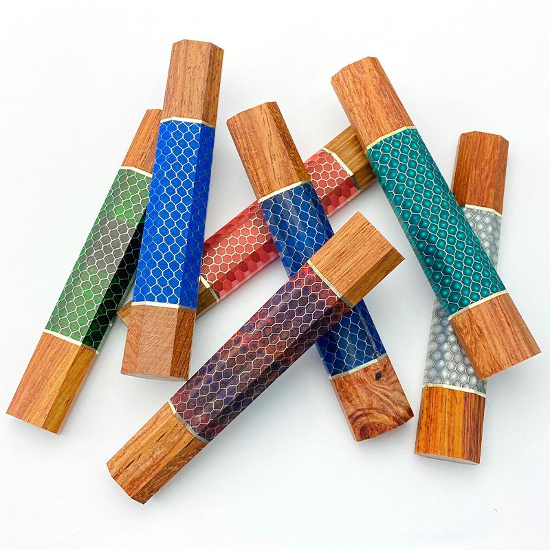 5 Colors Small Sizes Resin MAHOGANY Wood Snake Skin Honeycomb Pattern Japanese Style Octagonal Wooden Kitchen Fruit Knife Handles DIY No. 7
5 Colors Small Sizes Resin MAHOGANY Wood Snake Skin Honeycomb Pattern Japanese Style Octagonal Wooden Kitchen Fruit Knife Handles DIY No. 7
