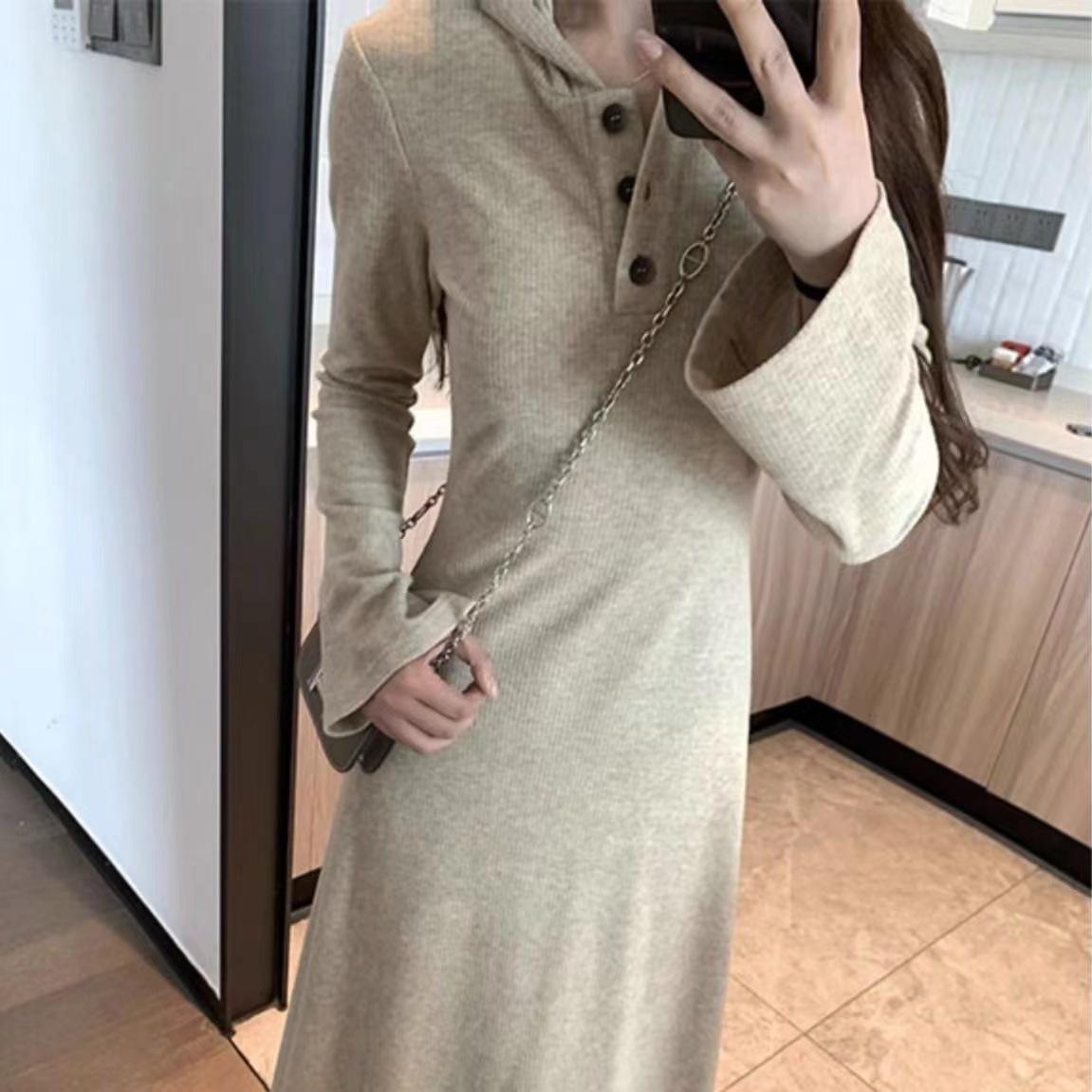 2025 European Hooded Long-Sleeve Dress - Slimming Waist, Spring & Autumn Student Style XL
2025 European Hooded Long-Sleeve Dress - Slimming Waist, Spring & Autumn Student Style XL