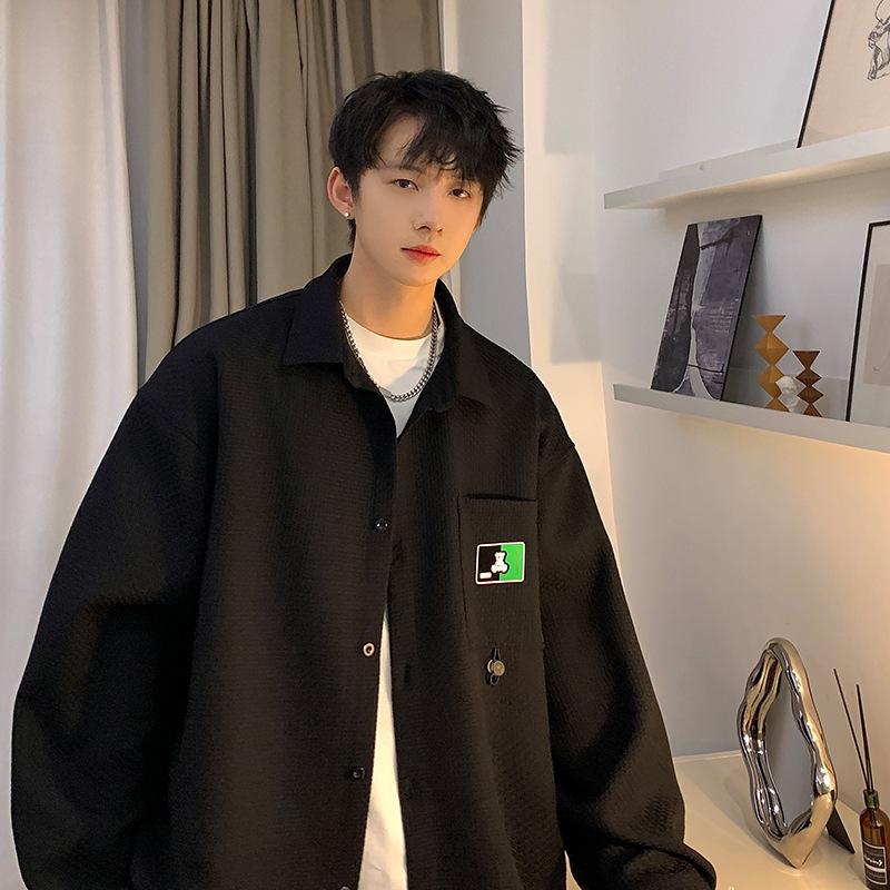 Осенняя вафельная рубашка с длинным рукавом, мужская повседневная рубашка для подростков, мужская верхняя рубашка, куртка 5XL чёрный
Осенняя вафельная рубашка с длинным рукавом, мужская повседневная рубашка для подростков, мужская верхняя рубашка, куртка 5XL чёрный