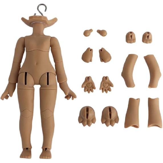 Новое тело куклы BJD 1/12 для головы GSC, тело для замены куклы OB11, с аксессуарами для тела животного, три варианта использования, экшн-фигурки (белый) коричный
Новое тело куклы BJD 1/12 для головы GSC, тело для замены куклы OB11, с аксессуарами для тела животного, три варианта использования, экшн-фигурки (белый) коричный