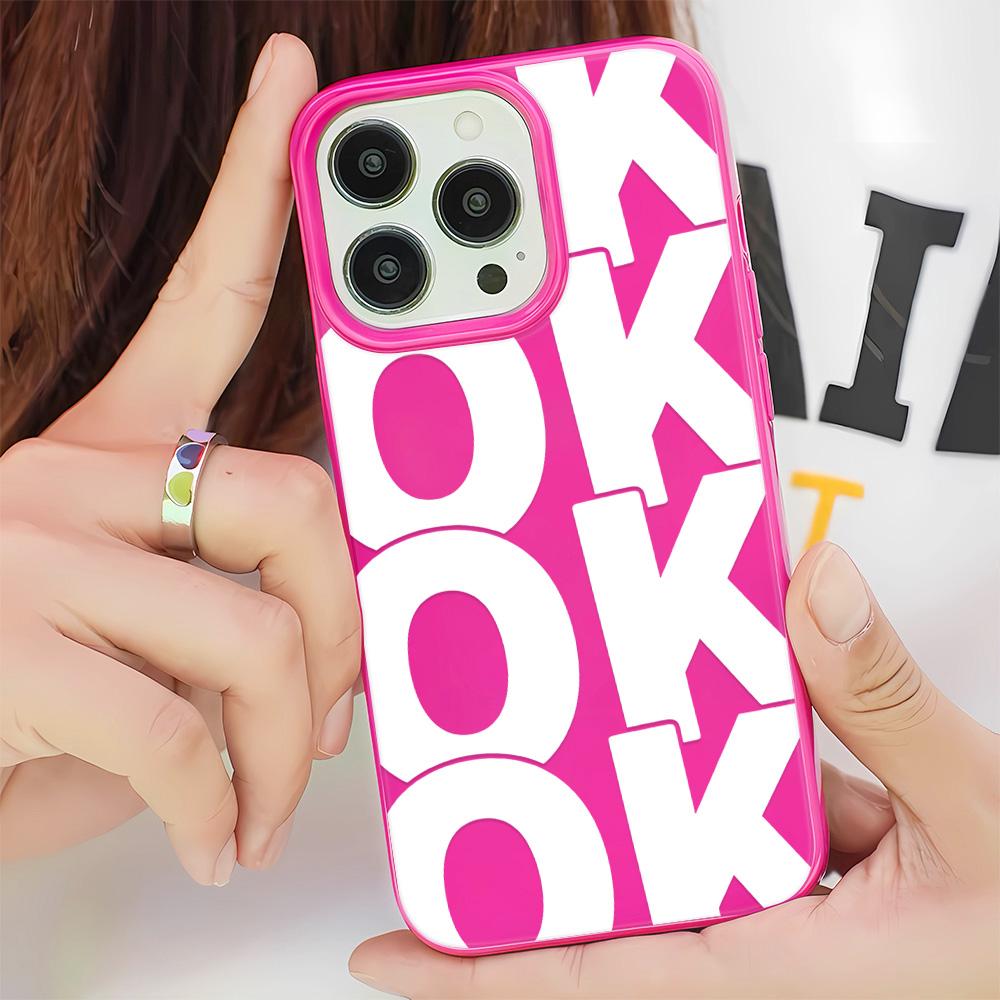 Fashion OK Letter Phone Case for iPhone 17 16 15 14 13 12 11 7 8 Plus Pro Max X XS 8 Pink Black Soft TPU Cover Funda Capa Coque iPhone 12 розовый
Fashion OK Letter Phone Case for iPhone 17 16 15 14 13 12 11 7 8 Plus Pro Max X XS 8 Pink Black Soft TPU Cover Funda Capa Coque iPhone 12 розовый