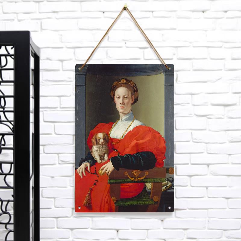 Renaissance Noble Lady with Pet Dog Vintage Oil Painting Custom Metal Tin Wall Art Decor for Living Room 7.9x11.8In(20x30cm)
Renaissance Noble Lady with Pet Dog Vintage Oil Painting Custom Metal Tin Wall Art Decor for Living Room 7.9x11.8In(20x30cm)