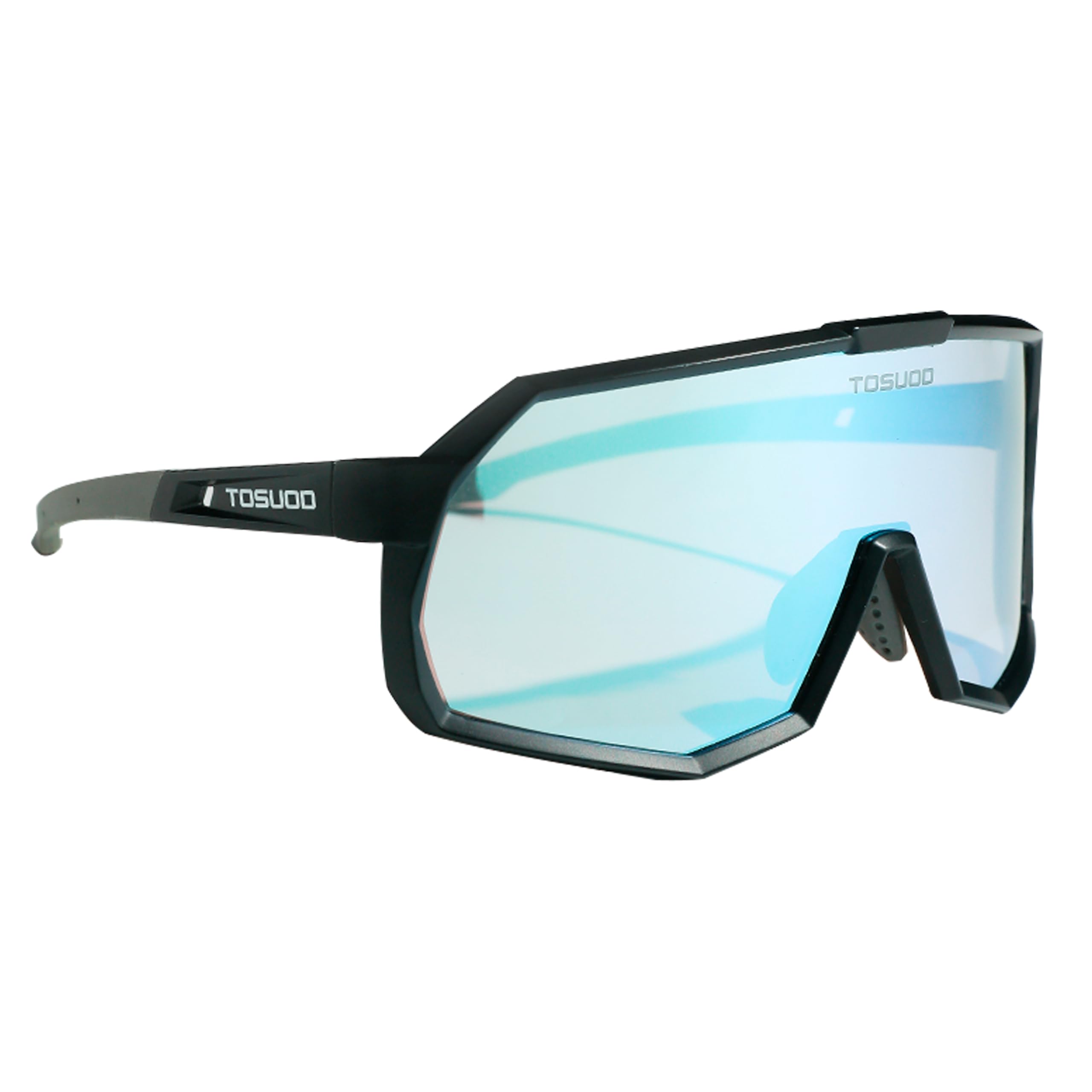 Tosuod Photochromic Sports Sunglasses UV400 Automatic Photochromic Color Changing Integrated Wide Lens Lightweight 36g Prescription Inner Frame
Tosuod Photochromic Sports Sunglasses UV400 Automatic Photochromic Color Changing Integrated Wide Lens Lightweight 36g Prescription Inner Frame