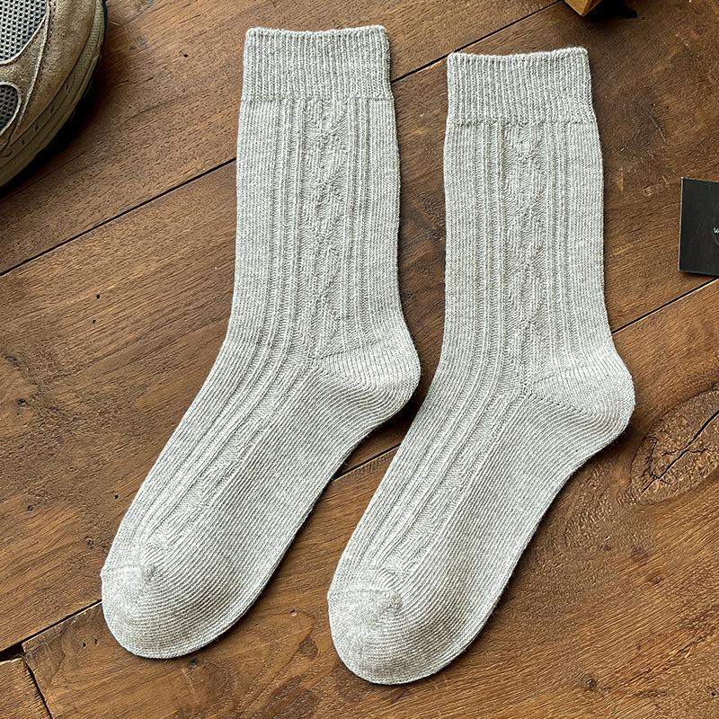 Мужские осенне-зимние новые однотонные повседневные теплые носки-трубы из хлопка 1 pair светло-серый
Мужские осенне-зимние новые однотонные повседневные теплые носки-трубы из хлопка 1 pair светло-серый