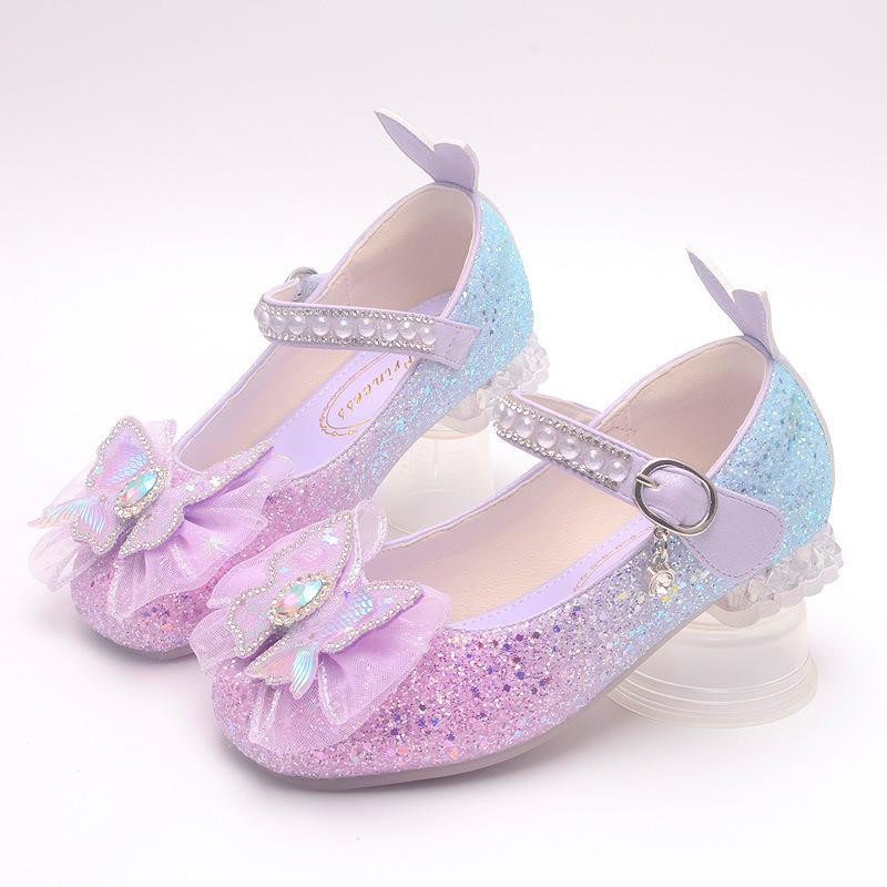 Girls princess shoes, small leather shoes, new spring and autumn children s high-heeled shoes, purple baby shoes, little girls crystal shoes 26Code/17cm фиолетовый
Girls princess shoes, small leather shoes, new spring and autumn children s high-heeled shoes, purple baby shoes, little girls crystal shoes 26Code/17cm фиолетовый