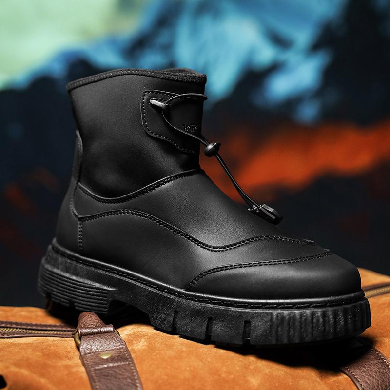 Tooling men s shoes autumn new men s British style versatile locomotive sports hiking shoes leather surface waterproof black leather boots 39
Tooling men s shoes autumn new men s British style versatile locomotive sports hiking shoes leather surface waterproof black leather boots 39