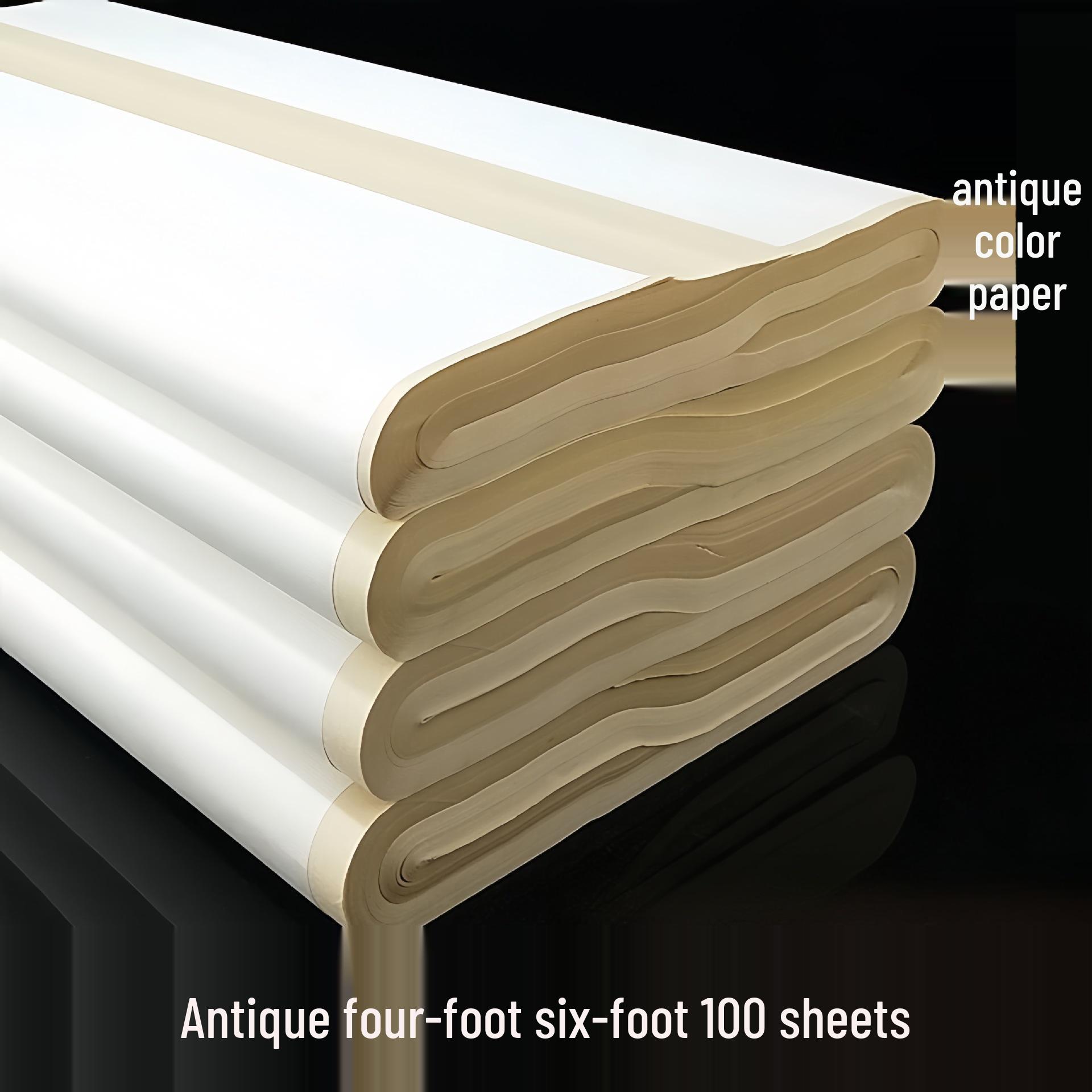 Античный цвет Сырая и Полуразмерная бумага Сюань для практики каллиграфии и китайской живописи (Четыре фута, три фута, шесть футов) Four-foot Sixth 34x46cm 100 sheets
Античный цвет Сырая и Полуразмерная бумага Сюань для практики каллиграфии и китайской живописи (Четыре фута, три фута, шесть футов) Four-foot Sixth 34x46cm 100 sheets