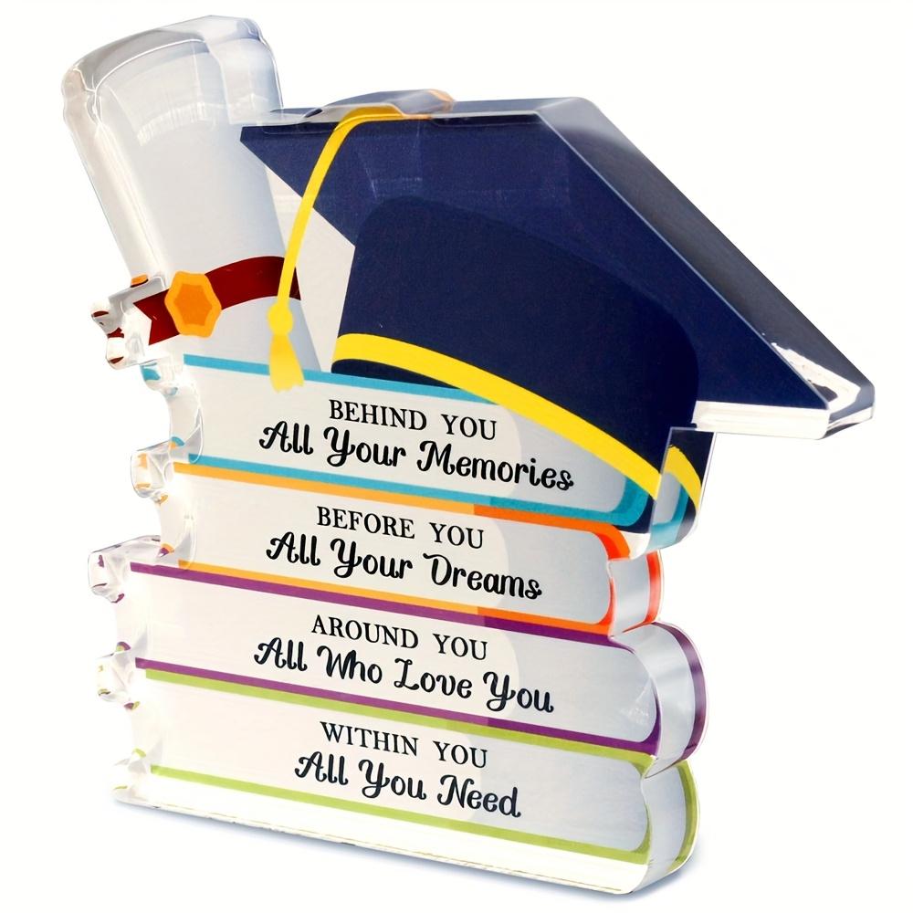 Graduation Gifts for Her Him, College Graduate Desk Decor Acrylic Plaque Sign, Behind You Before You Around You Within You, English Language 13.5*15cm
Graduation Gifts for Her Him, College Graduate Desk Decor Acrylic Plaque Sign, Behind You Before You Around You Within You, English Language 13.5*15cm