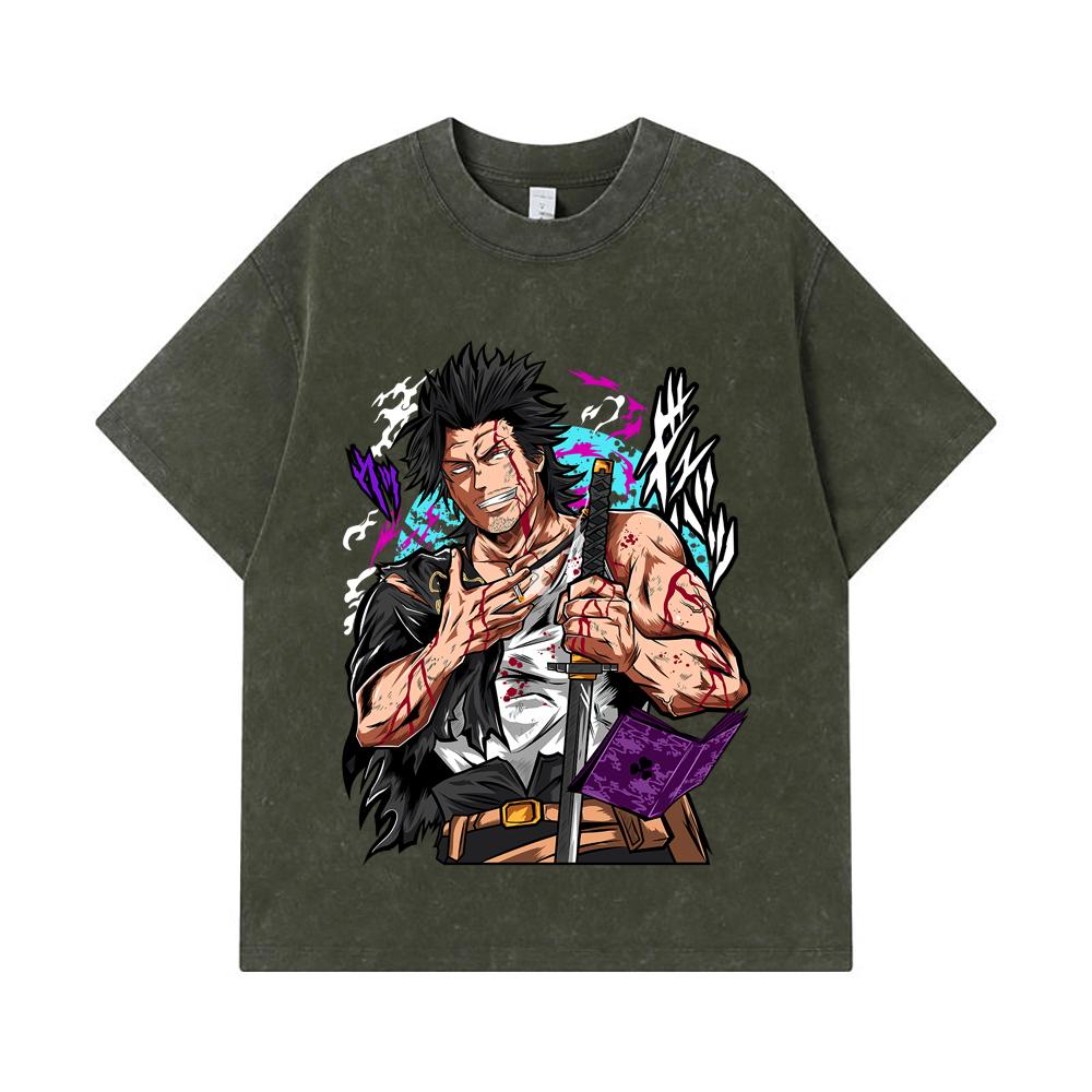 275 GSM Washed T-shirts 100% Cotton Black Clover V7 Yami Print Unisex Heavy Cotton T Shirt S армия зеленый
275 GSM Washed T-shirts 100% Cotton Black Clover V7 Yami Print Unisex Heavy Cotton T Shirt S армия зеленый