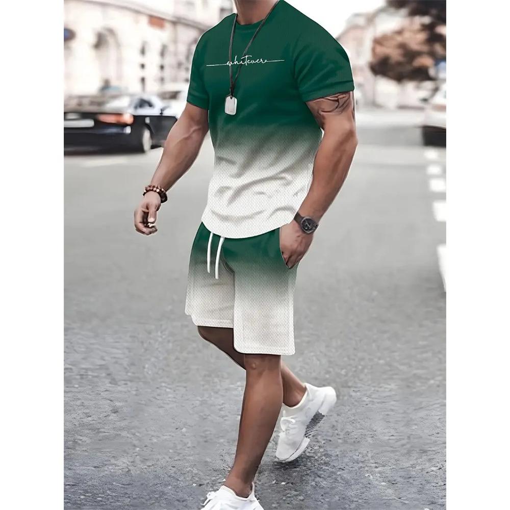 Summer Men s Outfit Summer Short Sleeve T Shirt Set Fashion 2 Piece Sportwear 3D Printed Casual shorts Sweatshirt Men s Tracksuit 6XL
Summer Men s Outfit Summer Short Sleeve T Shirt Set Fashion 2 Piece Sportwear 3D Printed Casual shorts Sweatshirt Men s Tracksuit 6XL