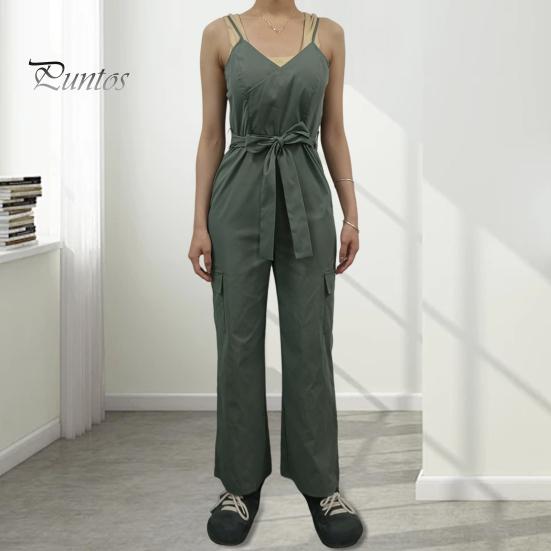 Женский летний комбинезон с V-образным вырезом и поясом, с узкой талией, без рукавов, с открытой спиной, приталенный регулируемый ремень-спагетти, сплошной цвет, комбинезон с брюками-карго S зелёный
Женский летний комбинезон с V-образным вырезом и поясом, с узкой талией, без рукавов, с открытой спиной, приталенный регулируемый ремень-спагетти, сплошной цвет, комбинезон с брюками-карго S зелёный