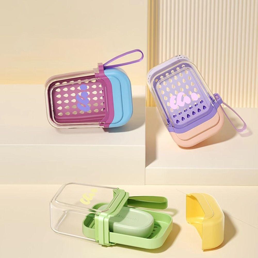 with Locking Buckle Sealed Soap Rack Waterproof Soap Holder Portable Soap Storage Box Travel Pink purple
with Locking Buckle Sealed Soap Rack Waterproof Soap Holder Portable Soap Storage Box Travel Pink purple