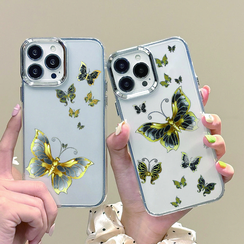 Роскошный чехол с оправой объектива и узором «бабочка» для iPhone 16 Pro 15 14 Plus 13 12 Pro Max 11, ударопрочный, мягкий, прозрачный, из ТПУ, тонкий чехол iPhone 16 чёрный
Роскошный чехол с оправой объектива и узором «бабочка» для iPhone 16 Pro 15 14 Plus 13 12 Pro Max 11, ударопрочный, мягкий, прозрачный, из ТПУ, тонкий чехол iPhone 16 чёрный
