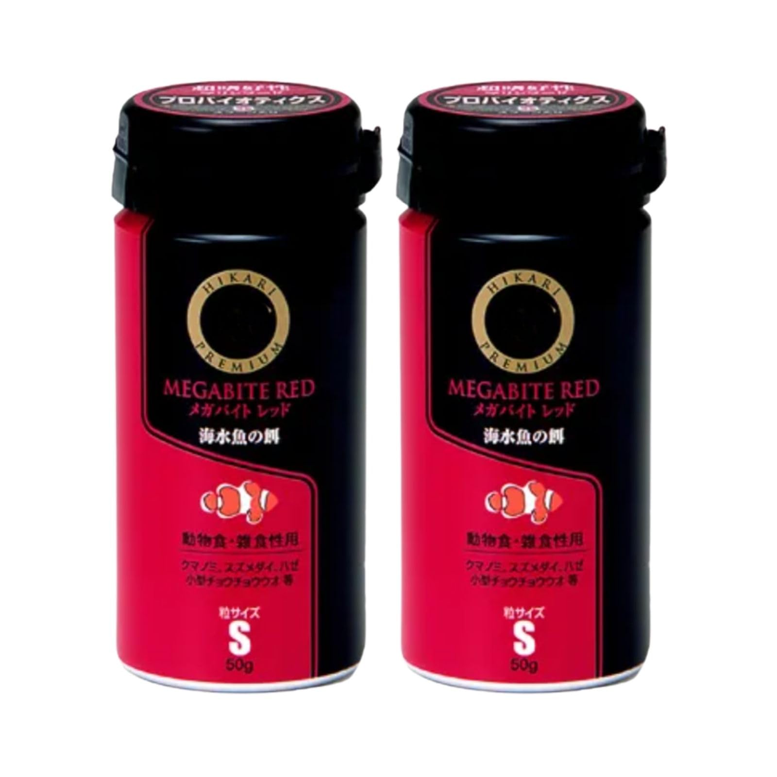 Set: Kyorin Premium Megabite Red S Saltwater Fish Food, 50g (2-pack) and Feeding Spoon
Set: Kyorin Premium Megabite Red S Saltwater Fish Food, 50g (2-pack) and Feeding Spoon