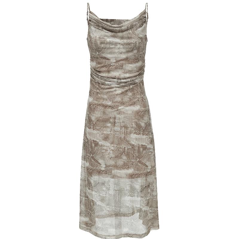 ONLY 2025 Spring Sexy Cowl Neck Mesh Print Slim Midi Dress L
ONLY 2025 Spring Sexy Cowl Neck Mesh Print Slim Midi Dress L