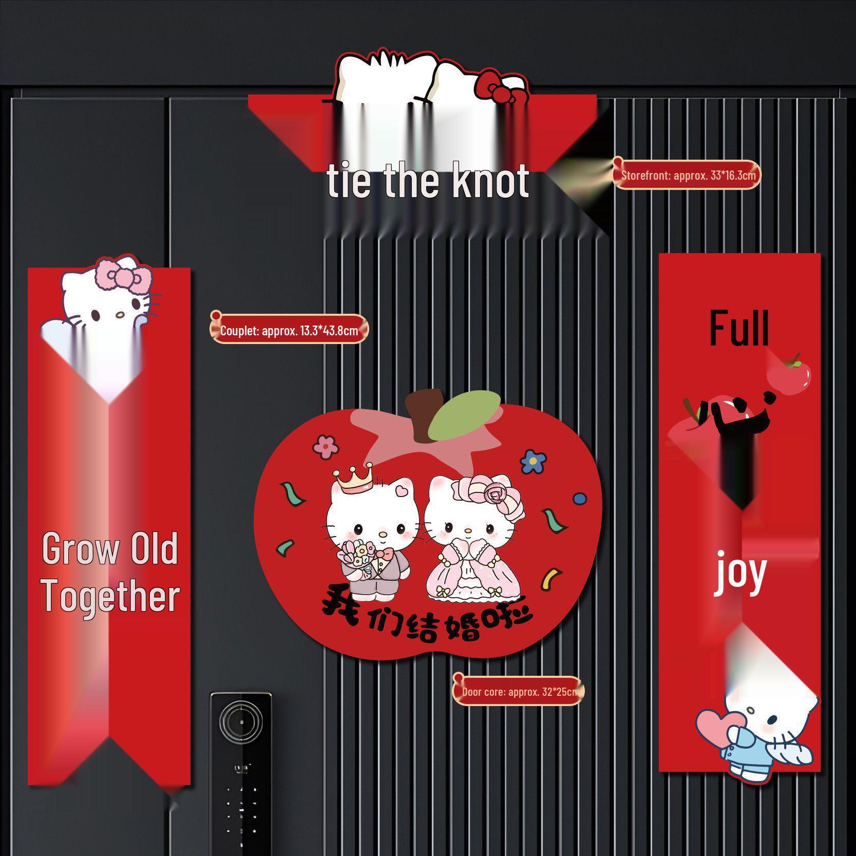 Hello Kitty Wedding Magnetic Door Decorations: Bride s Send-Off Cartoon Cat Couplets Full Surface Ultra Strong Magnet
Hello Kitty Wedding Magnetic Door Decorations: Bride s Send-Off Cartoon Cat Couplets Full Surface Ultra Strong Magnet
