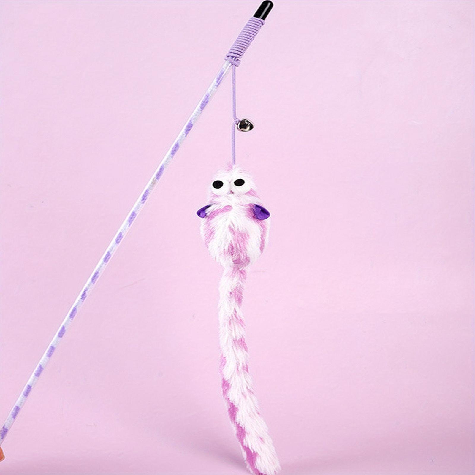Interactive Striped Plush Mouse Teaser Wand with Bell - Candy-Colored Long Tail Cat Toy for Playful Engagement фіолетовий
Interactive Striped Plush Mouse Teaser Wand with Bell - Candy-Colored Long Tail Cat Toy for Playful Engagement фіолетовий