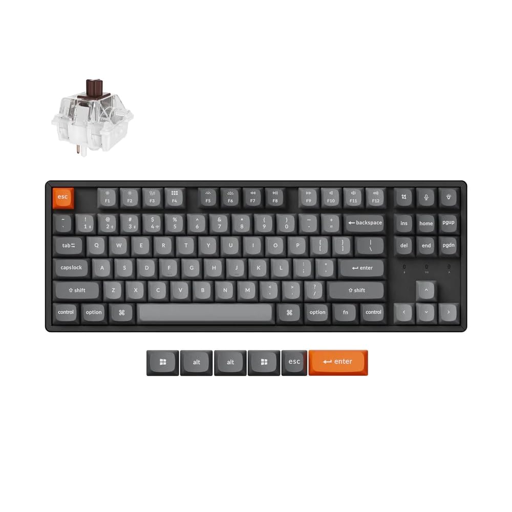 Keychron K8 Max QMK Wireless Custom Mechanical Keyboard, TKL, 2.4GHzBluetooth WirelessWired CompatibleQMK ProgrammableAluminum FrameUS LayoutRGB
Keychron K8 Max QMK Wireless Custom Mechanical Keyboard, TKL, 2.4GHzBluetooth WirelessWired CompatibleQMK ProgrammableAluminum FrameUS LayoutRGB