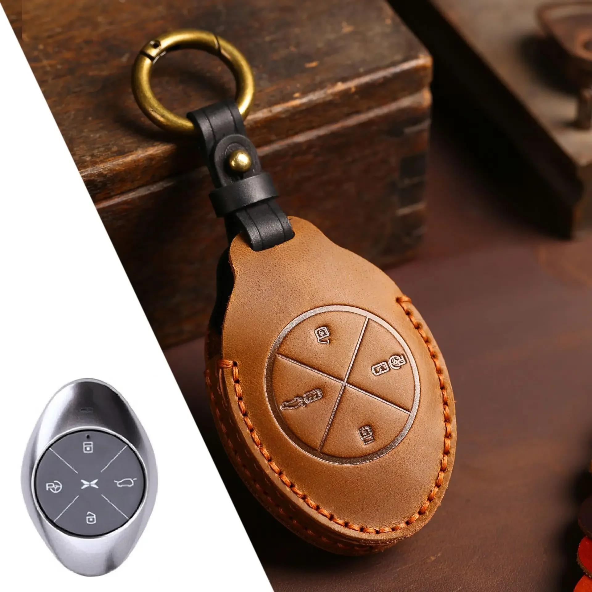 4button Leather Car Key Cover for Xpeng G3 2020 2021 P7 520 XIAOPENG smart keyless entry remote case key ring holder skin set коричневый
4button Leather Car Key Cover for Xpeng G3 2020 2021 P7 520 XIAOPENG smart keyless entry remote case key ring holder skin set коричневый