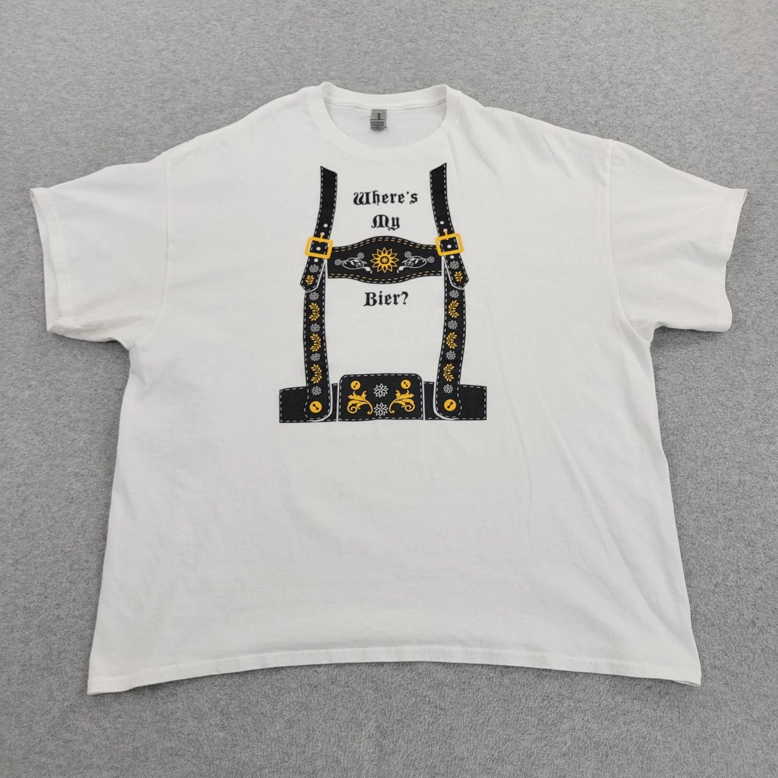 Where s My Bier Shirt Mens 2XL XXL German Beer Oktoberfest Heavy Cotton Graphic 2XL
Where s My Bier Shirt Mens 2XL XXL German Beer Oktoberfest Heavy Cotton Graphic 2XL