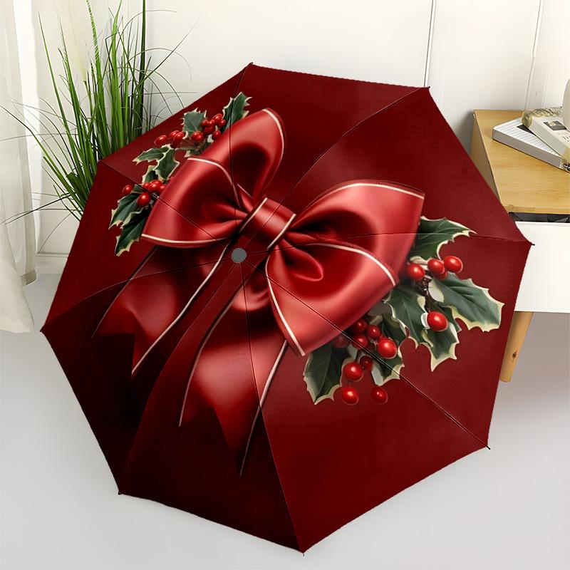 1pc Christmas Bow Automatic Open/Close Umbrella - All-Season Portable Umbrella for Women/Men yy251213010
1pc Christmas Bow Automatic Open/Close Umbrella - All-Season Portable Umbrella for Women/Men yy251213010