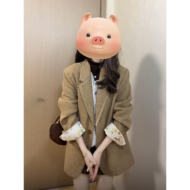 Hepburn Style Women s Short Woolen Blazer - 2026 Autumn/Winter Collection L 130-150 lbs
Hepburn Style Women s Short Woolen Blazer - 2026 Autumn/Winter Collection L 130-150 lbs