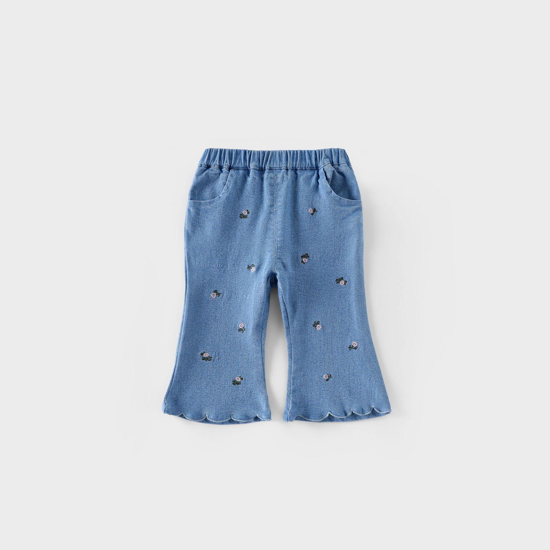 Baby Girls Flare Pants Embroidered Korean Style Casual Trousers Autumn Fashion Ruffle Bottoms for Toddlers 73 джинсовый синий
Baby Girls Flare Pants Embroidered Korean Style Casual Trousers Autumn Fashion Ruffle Bottoms for Toddlers 73 джинсовый синий
