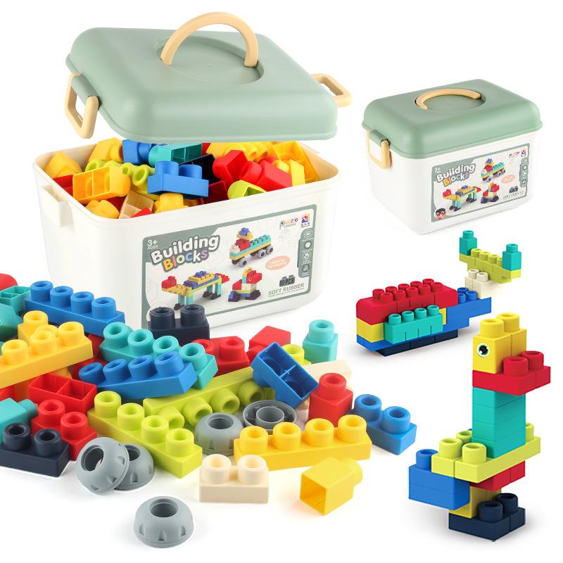 Children S 80Pcs Large Particle Soft Rubber Building Block Assembly Diy Toy Educational Science And Education Building Block Storage Box Set 1243.4g
Children S 80Pcs Large Particle Soft Rubber Building Block Assembly Diy Toy Educational Science And Education Building Block Storage Box Set 1243.4g