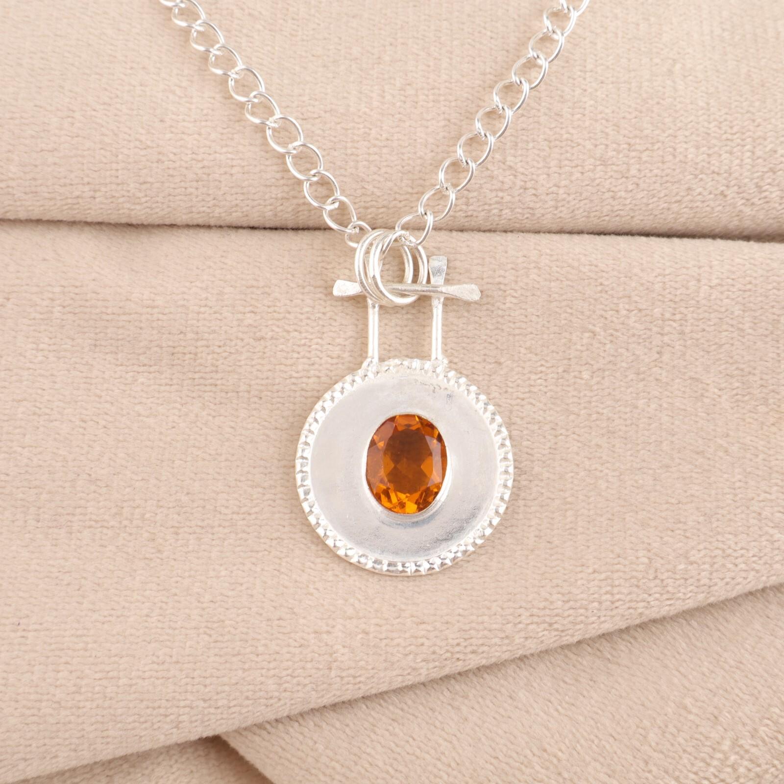 Citrine Gemstone 925 Sterling Silver Jewelry Handmade Pendant 1.4 Gift For Wife PP-57-4
Citrine Gemstone 925 Sterling Silver Jewelry Handmade Pendant 1.4 Gift For Wife PP-57-4
