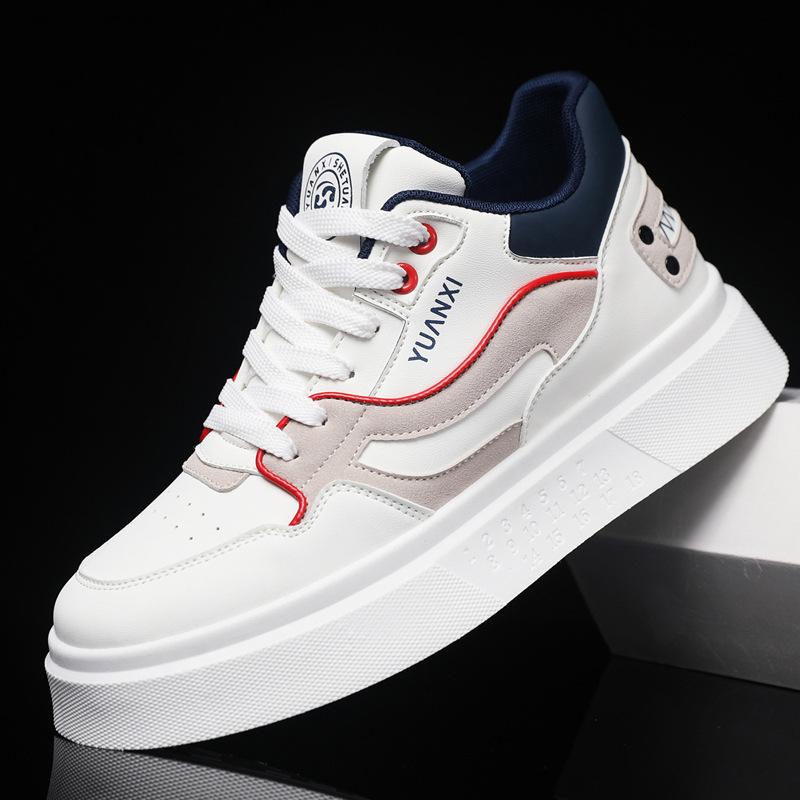 Мужская обувь осень новая кожаная поверхность дышащая универсальная легкая обувь для скейтборда мужская толстая подошва увеличение роста цветовая гамма спортивная обувь 44
Мужская обувь осень новая кожаная поверхность дышащая универсальная легкая обувь для скейтборда мужская толстая подошва увеличение роста цветовая гамма спортивная обувь 44