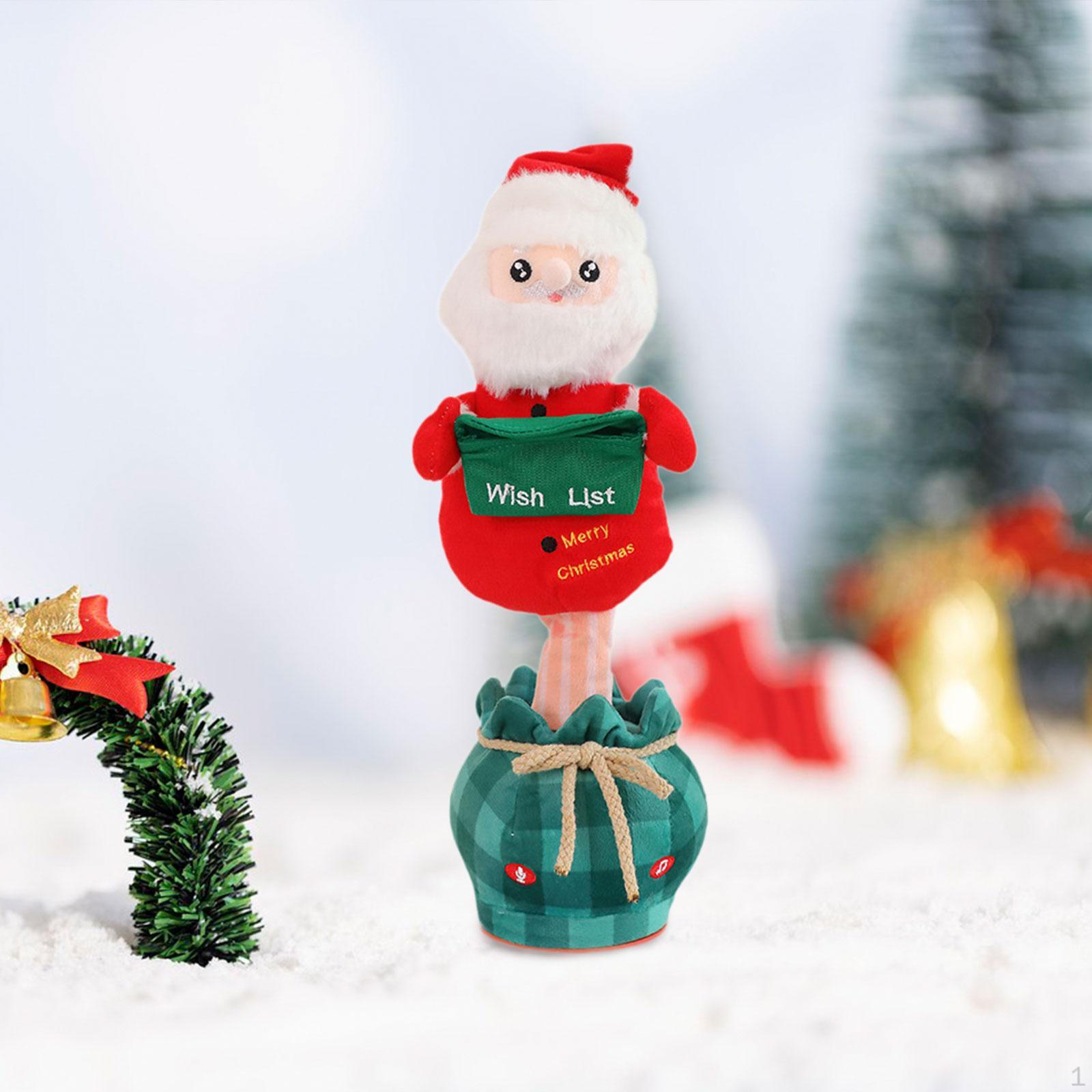 Анимированная плюшевая игрушка для праздничных случаев Santa Claus
Анимированная плюшевая игрушка для праздничных случаев Santa Claus