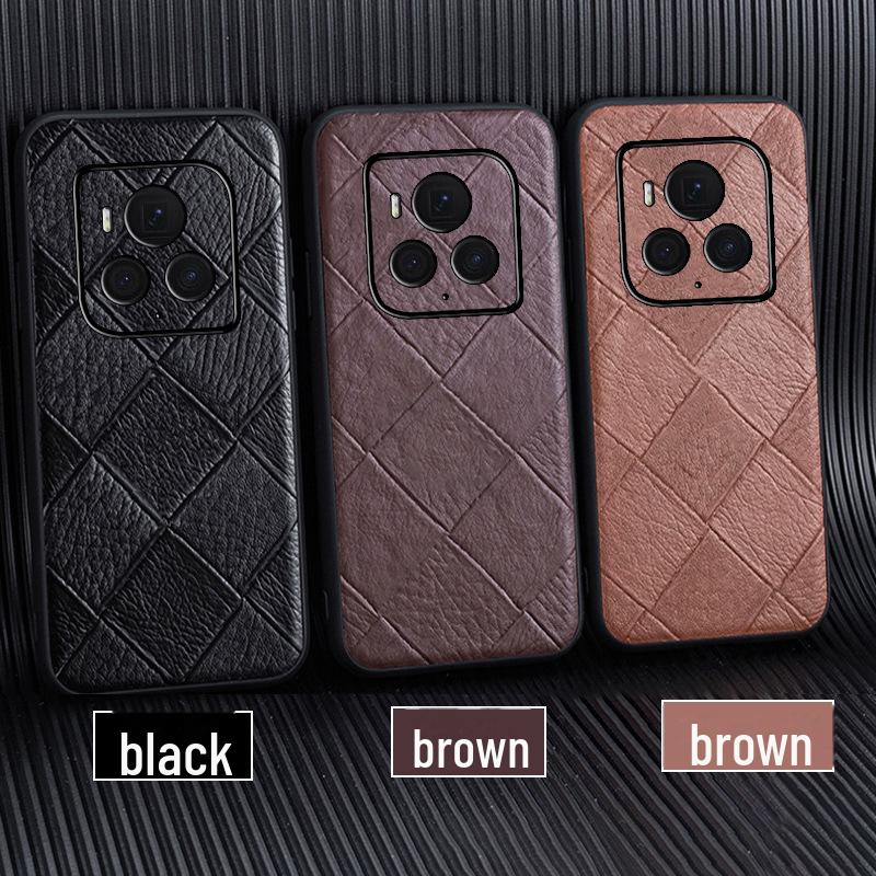 Чехол из натуральной кожи с ромбовидным узором для Honor Magic6 Pro Ultimate Edition - Всесторонняя защитная накладка Magic5 Ultimate
Чехол из натуральной кожи с ромбовидным узором для Honor Magic6 Pro Ultimate Edition - Всесторонняя защитная накладка Magic5 Ultimate