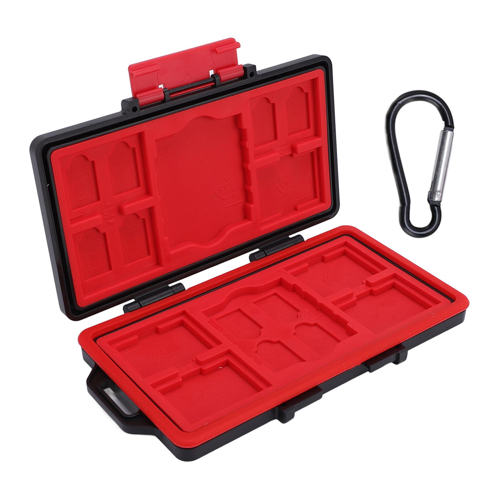 Memory Card Case Holder Organizer Water Resistant Anti Shock Card Case for XQD SIM Card Snap On
Memory Card Case Holder Organizer Water Resistant Anti Shock Card Case for XQD SIM Card Snap On