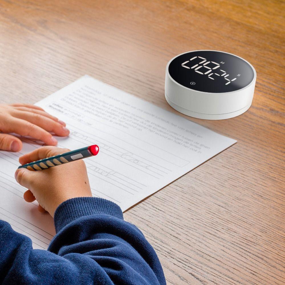 Visualization Rotating Countdown Timer Magnetic Suction Digital Alarm Clock Kitchen Timer Student чорний
Visualization Rotating Countdown Timer Magnetic Suction Digital Alarm Clock Kitchen Timer Student чорний