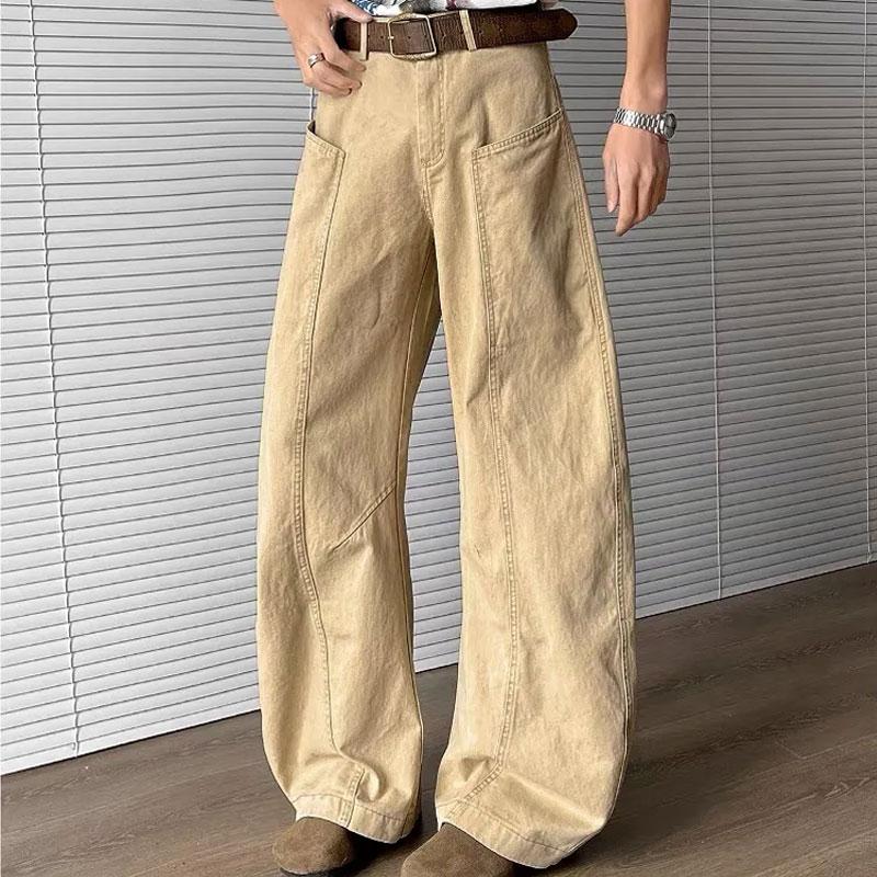 Stylish American Wide Leg Casual Pants Spring Autumn New Loose Solid Color Men s Clothing Safari Style Spliced Straight Trousers L хакі
Stylish American Wide Leg Casual Pants Spring Autumn New Loose Solid Color Men s Clothing Safari Style Spliced Straight Trousers L хакі