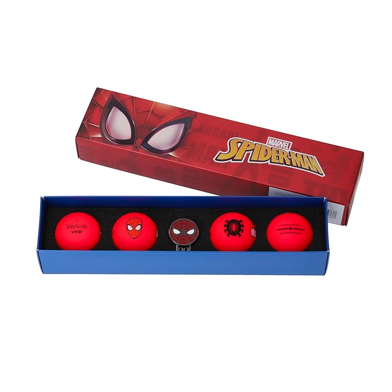 Volvik Golf Ball MARVEL gift pack PACK 3.0 (SPIDER MAN) red 2024 model 4 pieces marker set Genuine product
Volvik Golf Ball MARVEL gift pack PACK 3.0 (SPIDER MAN) red 2024 model 4 pieces marker set Genuine product